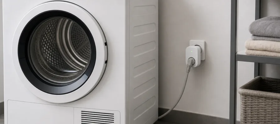 Waermepumpentrockner mit Smart Plug nachruesten: Verbrauch messen und Zeitsteuerung
